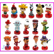 HANNA BARBERA Mini Figure SET 16 Personaggi Character Trading Collection BIG HEAD GASHAPON